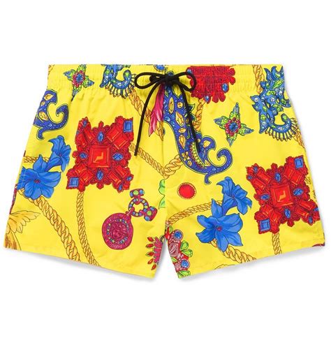 versace swim shorts yellow|versace swim shorts usa.